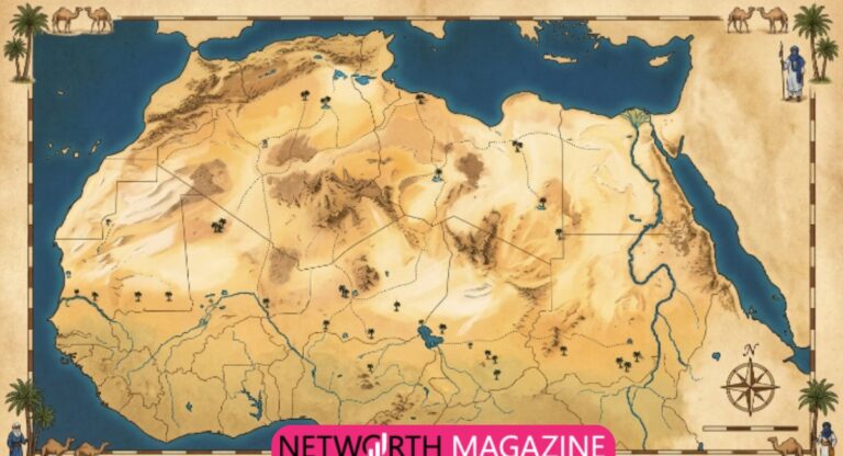 sahara desert map